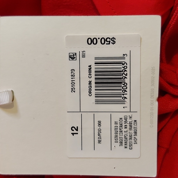 Cushnie for Target Red Halter Tie Neck Slip Dress Size 12 NWT - Picture 15 of 16